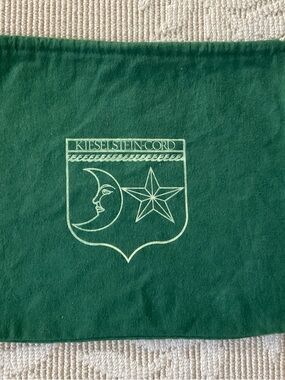 Kieselstein-Cord Forest Green Shoulder Bag Dust Cover 13”x 11”